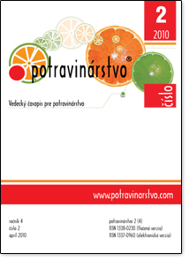 					View Vol. 4 No. 2 (2010): Potravinarstvo
				